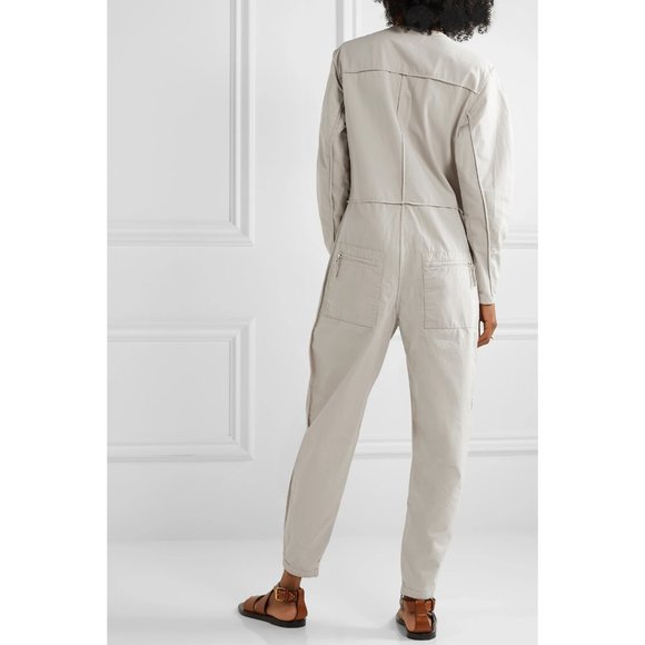 Isabel Marant Étoile - Leiko Cotton Canvas Jumpsuit / Size 36FR - 4US - Picture 3 of 10